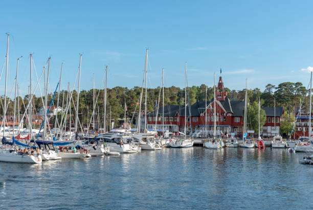 istock Sandhamn with sailboats in marina 1017625746