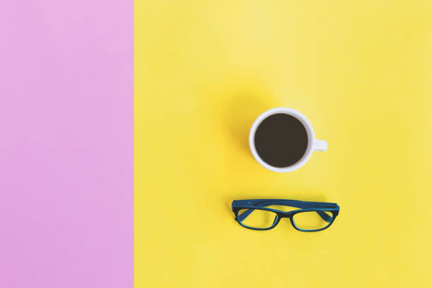 istock Coffee break, A cup of black coffee on pastel background with copy space 1017625786