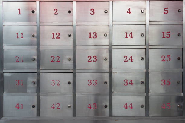 istock Stainless steel storage cabinet locker 1017634378