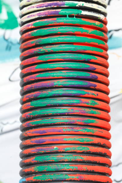 istock Colorful plastic tube, background image 1017639298