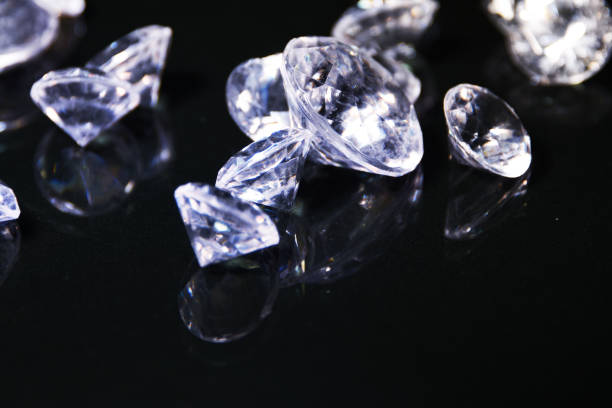 istock Luxury background with diamond. Wedding glamour style. 1017666470