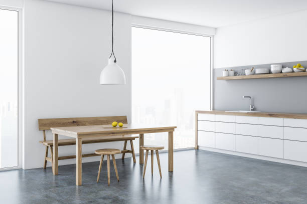 istock Scandinavian style kitchen and dining room corner 1017666982