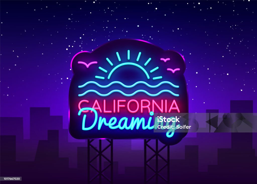 California neon sign vector. California Dreaming Design template neon sign, summer light banner, neon signboard, nightly bright advertising, light inscription. Vector Billboard California neon sign vector. California Dreaming Design template neon sign, summer light banner, neon signboard, nightly bright advertising, light inscription. Vector Billboard. California stock vector California neon sign vector. California Dreaming Design template neon sign, summer light banner, neon signboard, nightly bright advertising, light inscription. Vector Billboard California neon sign vector. California Dreaming Design template neon sign, summer light banner, neon signboard, nightly bright advertising, light inscription. Vector Billboard. California stock vector