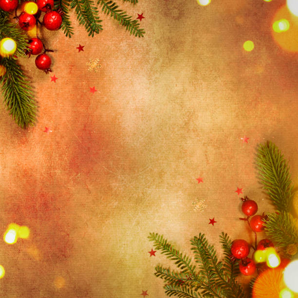 istock Vintage Christmas holiday background 1017667282