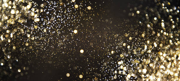 istock Golden (Christmas, New Year) Glitter Lights Defocused Background 1017672896