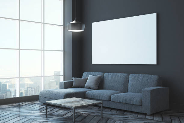 istock Contemporary living room with poster 1017676034