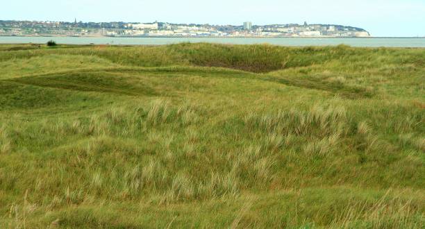 Golf. On the Course at Sandwich Bay, Kent, England Golf. On the Course at Sandwich Bay, Kent, England. isle of thanet photos stock pictures, royalty-free photos & images