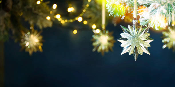 istock Christmas holiday background with stars 1017688982