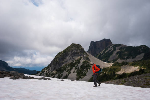 istock Solo hiking adventure in the mountains 1017689504