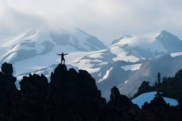 istock Solo hiking adventure in the mountains 1017691342