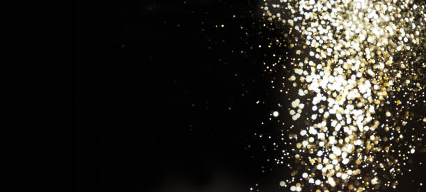 istock Golden (Christmas, New Year) Glitter Lights Defocused Background 1017692294