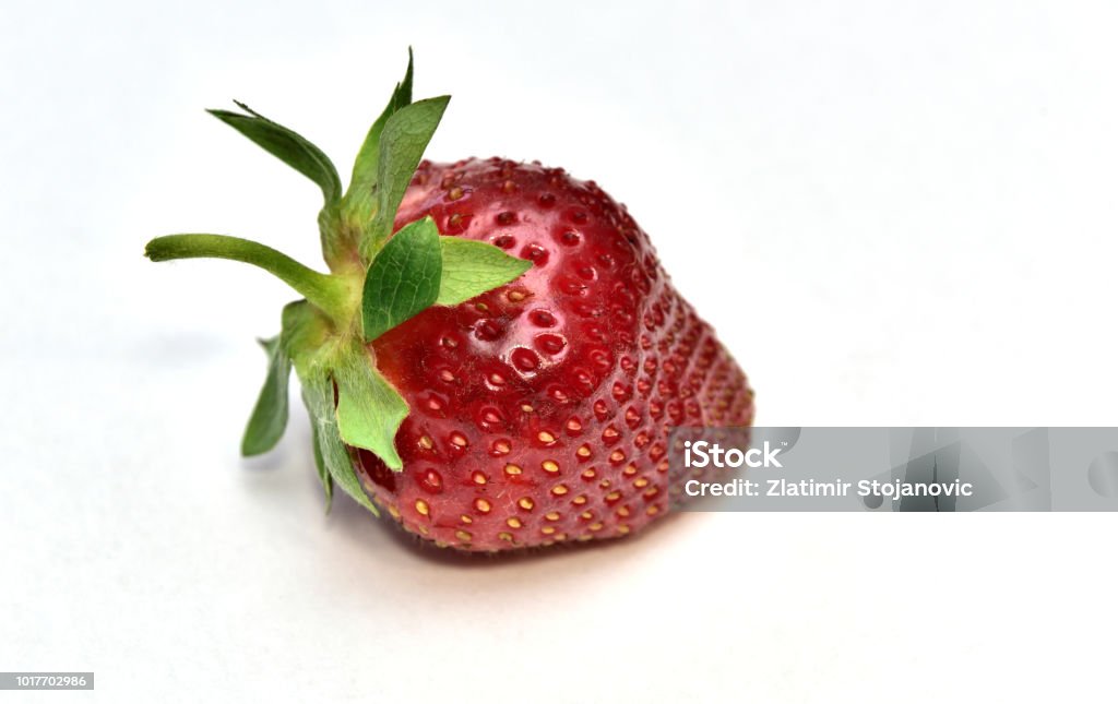 Organic strawberry isolated on white background Strawberry, Fruit, Food, Berry Fruit, Ingredient 2015 Stock Photo