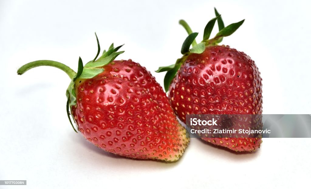 Organic strawberry isolated on white background Strawberry, Fruit, Food, Berry Fruit, Ingredient 2015 Stock Photo