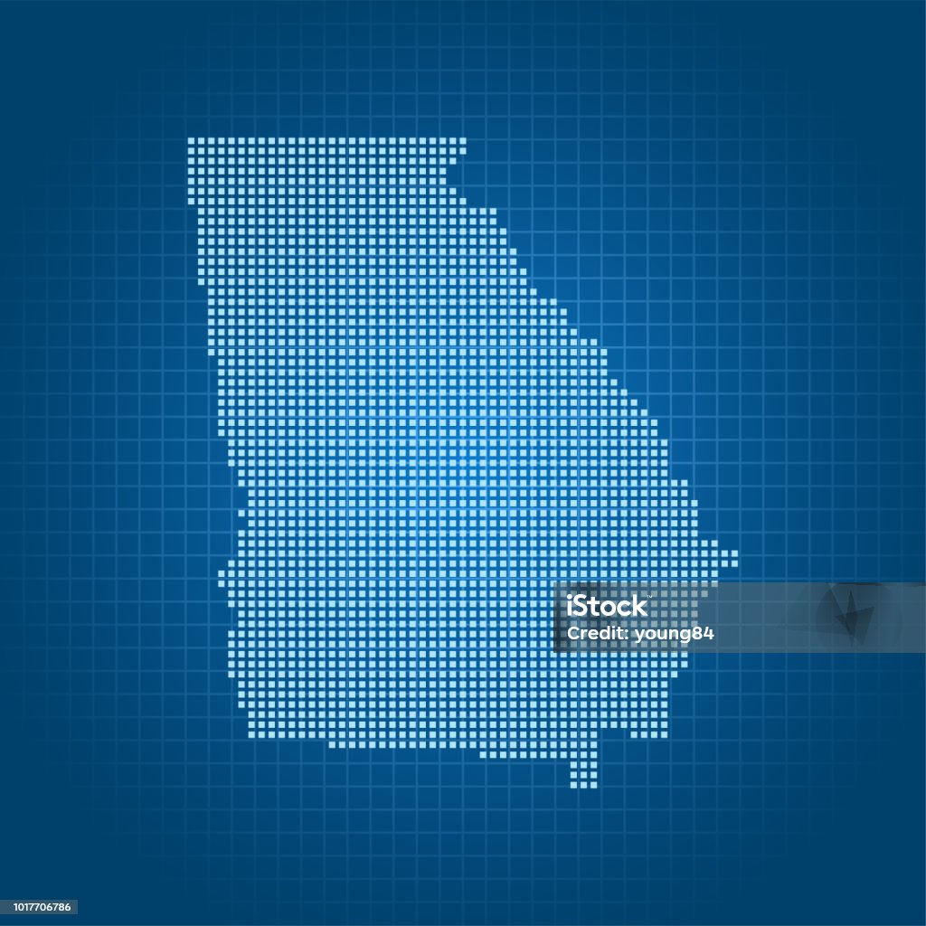 Georgia Map Stock Illustration - Download Image Now - Cartography