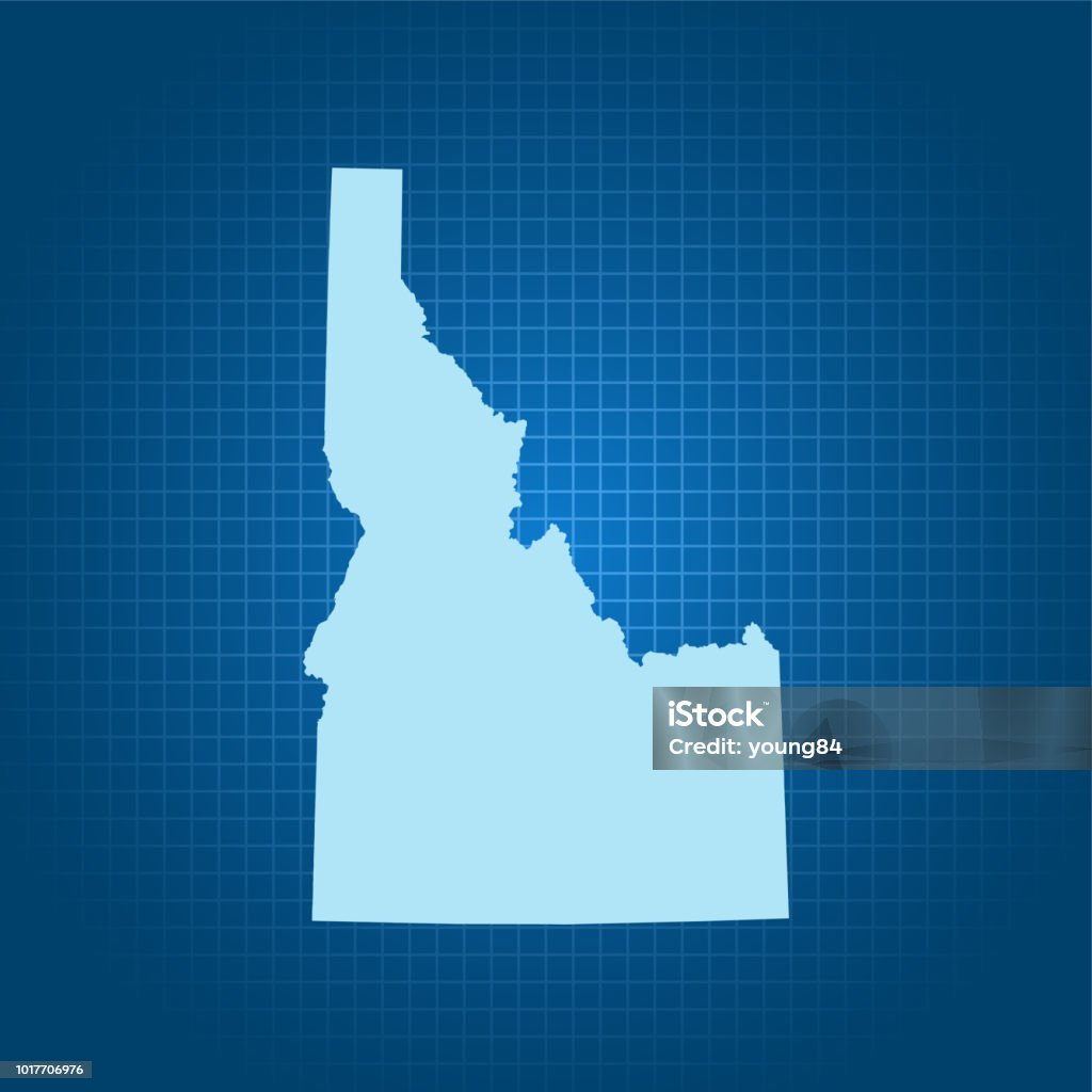 Idaho Map Stock Illustration - Download Image Now - Cartography, Idaho