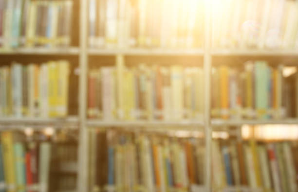 istock abstract background of blurred books in public library. retro style, image is blurred. 1017707056