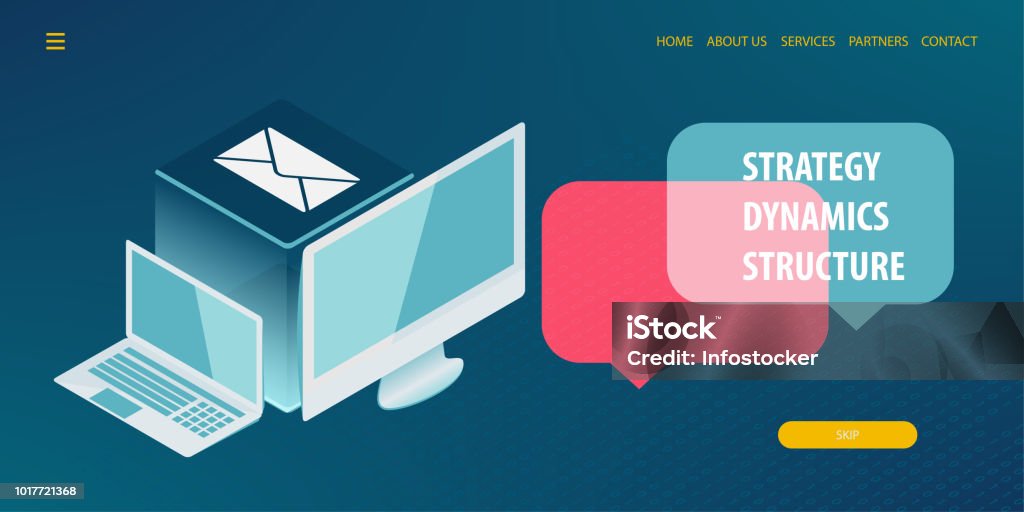 Data Connection Isometric Technology Stock Illustration - Download ...