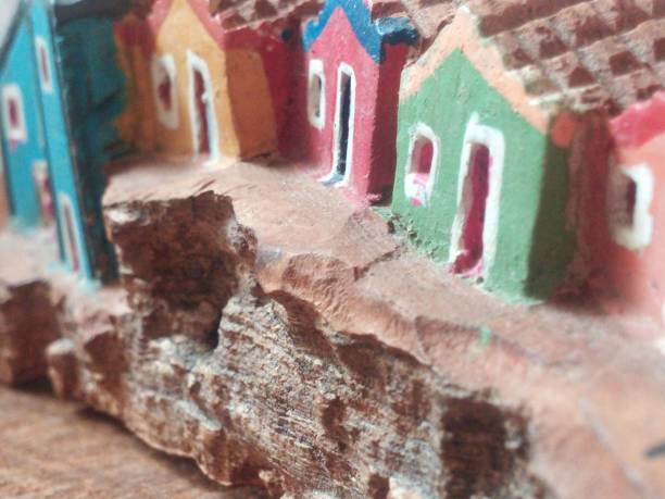 istock Watercolor of Houses, Tiny World. 1017724276