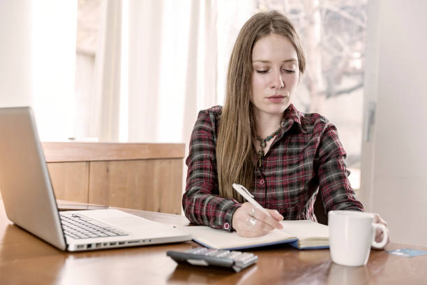 istock Young Business Woman Working in the Office 1017729570