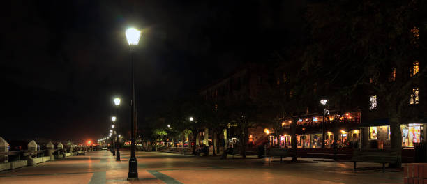 istock Night Scene on River Street in Savannah 1017751206