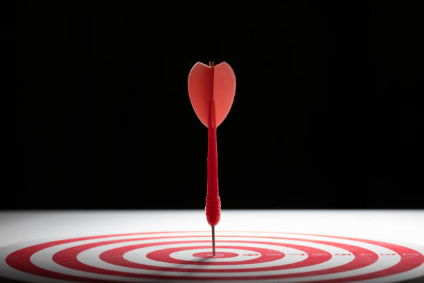 istock Hitting the center of target, business target concept 1017759760