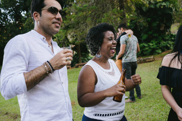 istock Friends and beer in the backyard 1017760470