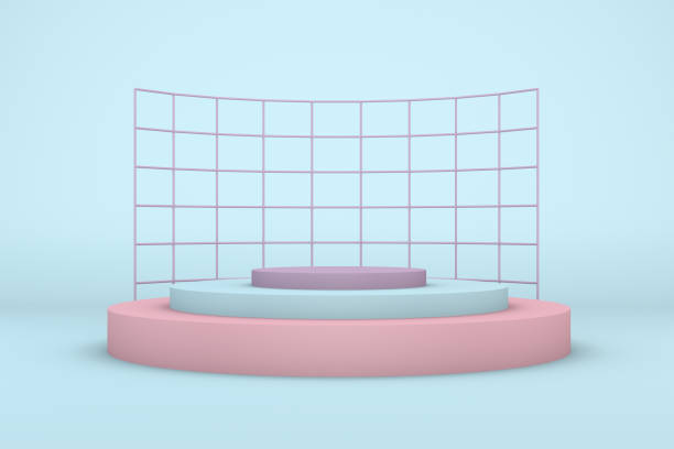 istock 3D Geometric Shapes Abstract Minimal Background 1017771038