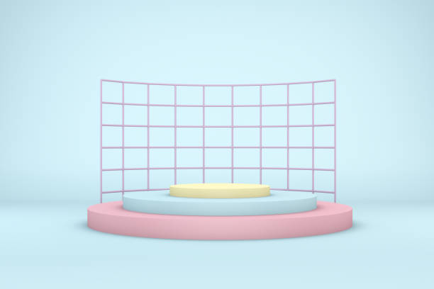 istock 3D Geometric Shapes Abstract Minimal Background 1017771106