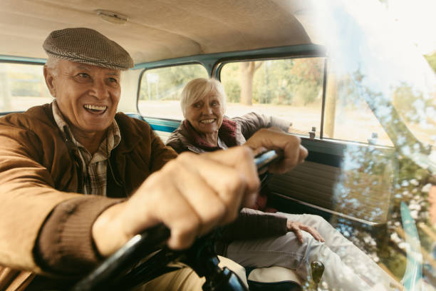 istock Happy senior couple going on a road trip 1017787482