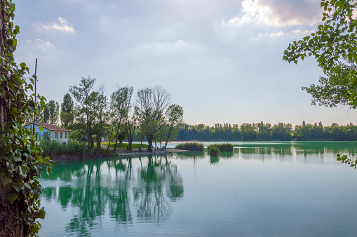Forlì, Italy, a small but beautiful lake really close to the city