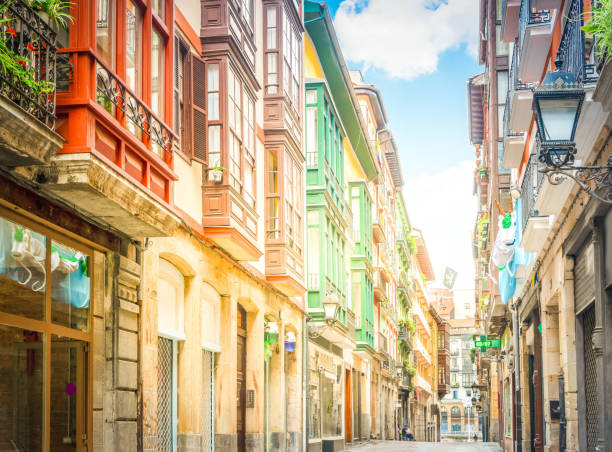 istock old town of Bilbao, Spain 1017800948