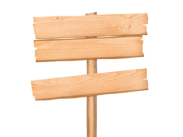 istock Blank wooden signpost with copy space isolated with clipping path 1017815076