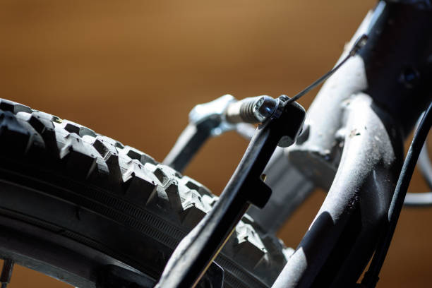 istock Closeup of a Bikes Brake System 1017818268