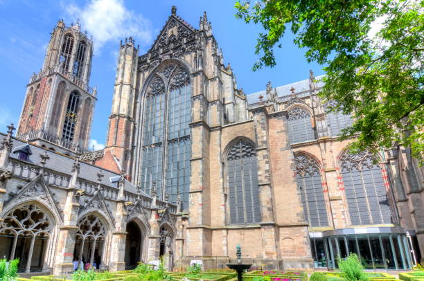 St. Martin's Cathedral on Central square, Utrecht, Netherlands