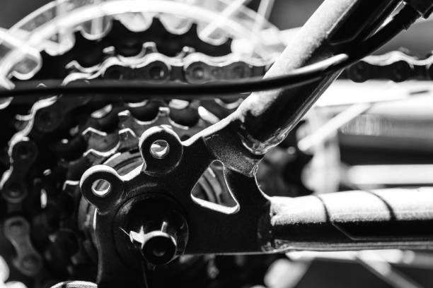 istock Closeup of a Bicycle Rear Gear Cog System 1017818984