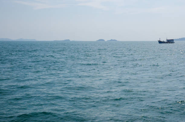 istock Fishing boat sailing in the sea 1017823876