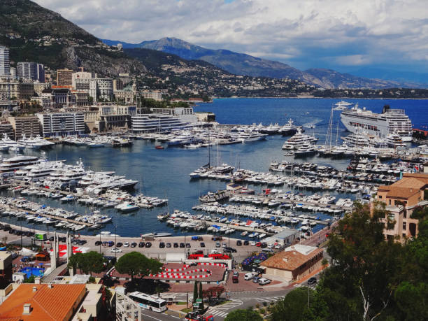 istock Harbour of Monaco on a cloudy day 1017826890