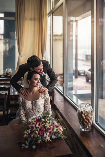 istock Pretty wedding couple 1017841666