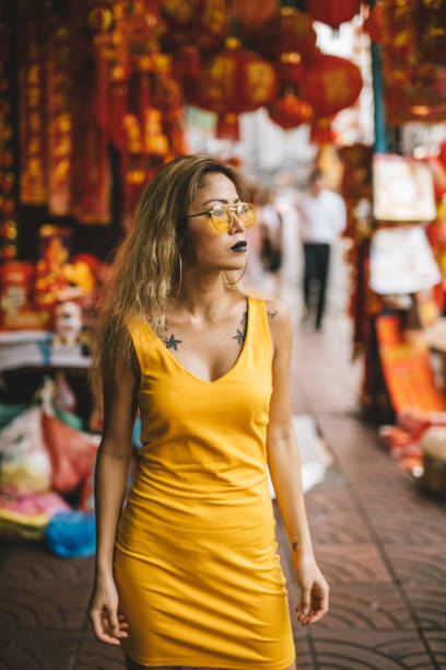 istock Young woman in chinatown 1017845506