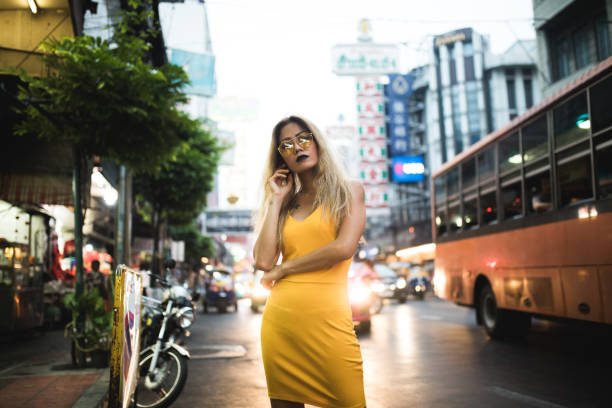 istock Night portrait in the city. 1017845566