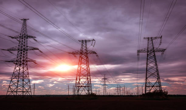 istock high-voltage  power lines at storm clouds. electricity distribution station. high voltage. 1017850592