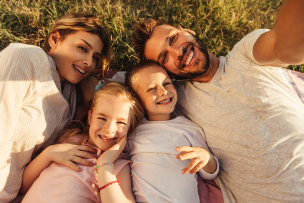 istock Happy family selfie 1017855214