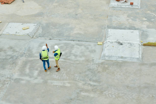 istock Aerial view of building inspectors 1017869156