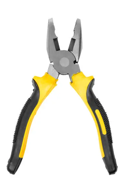 Photo of Pliers on white background