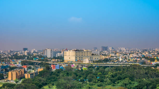 istock Panoramic view of Chennai in a summer day, India 1017900860