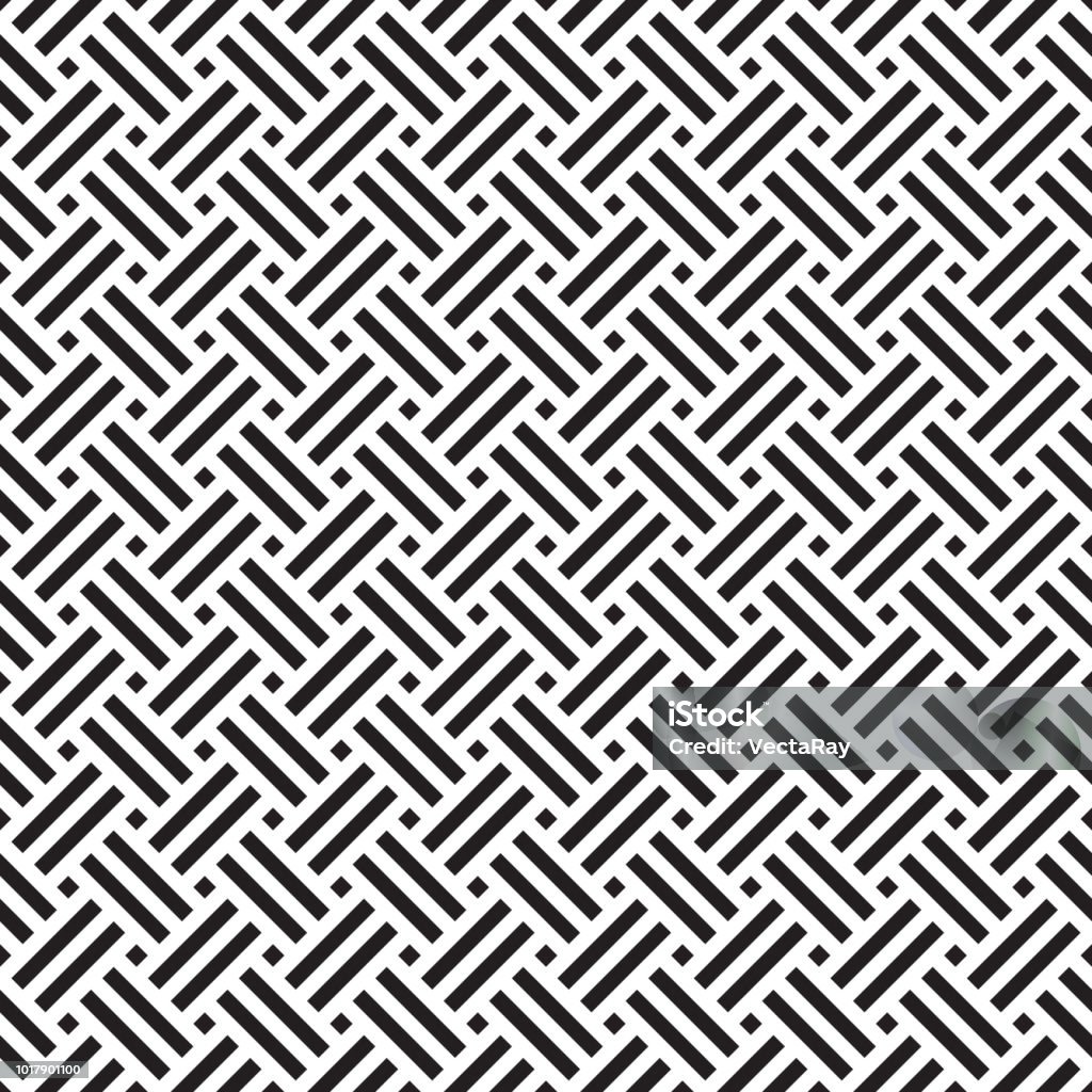 Seamless Geometric Abstract Weave Pattern Background Stock Illustration ...