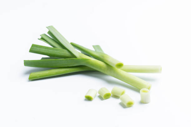 istock young green garlic isolated on white background 1017939008