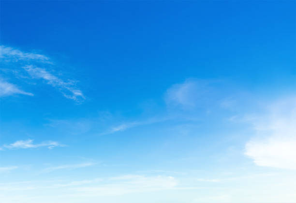 istock The sky is blue with clouds moving slowly 1017950692