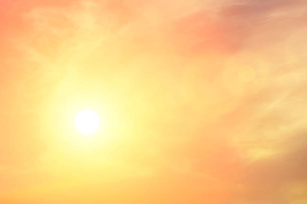 istock Morning sun light orange hot zone. 1017950900