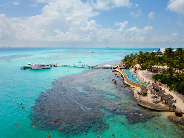 istock Women's Island aerial view 1017973464